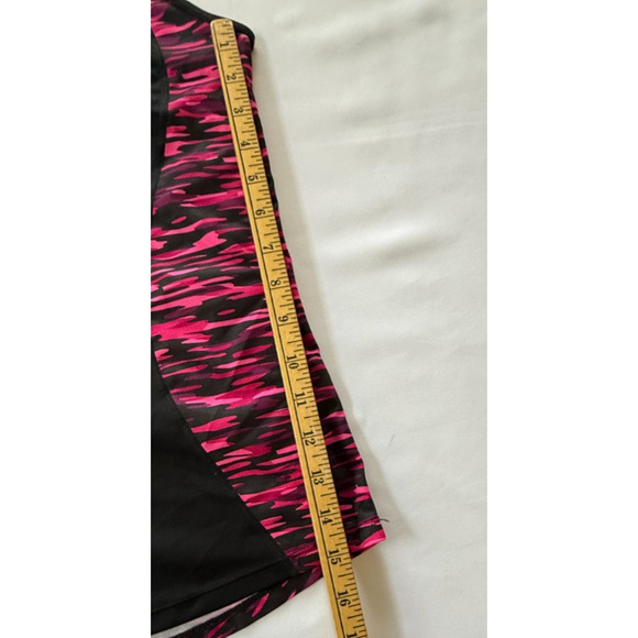 Nike Tank Top Women's Medium Black Pink Polyester Dri Fit Racerback Workout Top - Picture 6 of 8